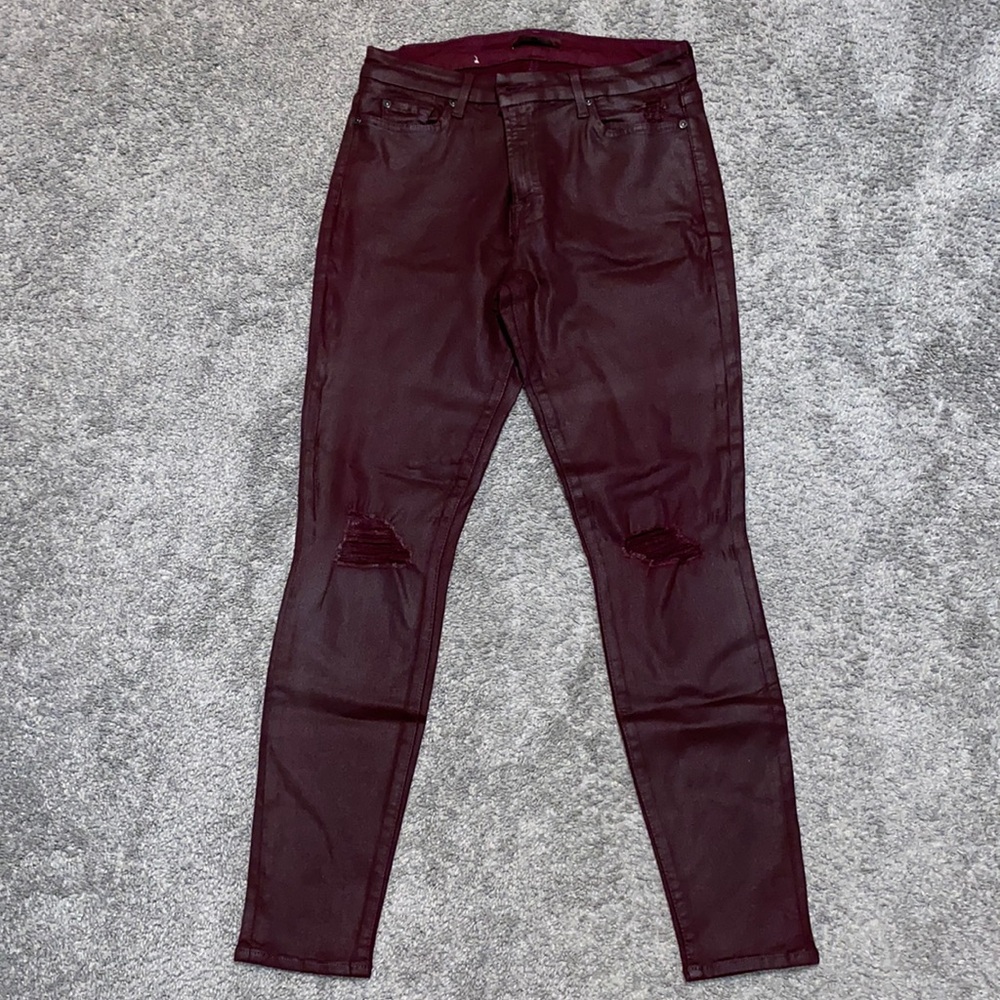 7 for all mankind coated jeans